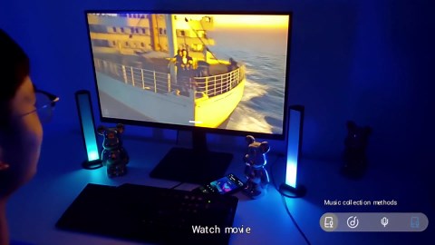 Gaming LED Light,Windows 11 Dynamic Lighting&App Controlled RGBW LED Light Bar,Music Modes, USB Powered,Rainbow Light for Entertainment, Monitor Backlight for Desk&Room Decoration (1pc)