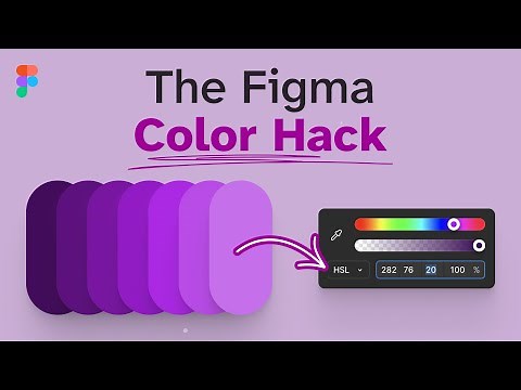 Figma HSL Trick: Easily Make Color Variations