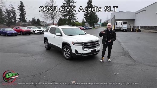 Pacific Nations Auto Sales on Instagram: "🚙 2023 GMC Acadia SLT – Stylish, Capable & Family-Friendly SUV Presented by Cale | Pacific Nations Auto Sales & Finance Take a look at this 2023 GMC Acadia SLT — a midsize SUV that brings together practical capability, modern technology, and refined comfort for your everyday life. Whether you’re running errands, taking the family on a weekend road trip, or navigating city streets, the Acadia SLT has the versatility and features to handle it all with con