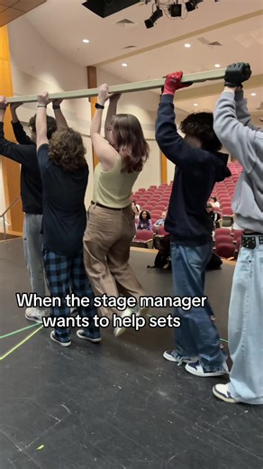 Our stage managers work very hard!!! #theatre #theatretok #stagemanager