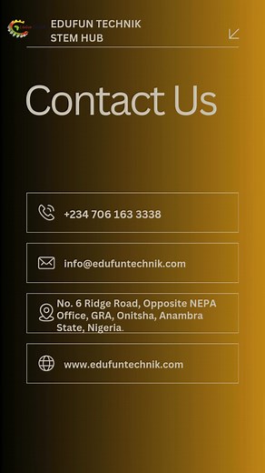 3 comments | At Edufun Technik STEM Hub, we offer the best courses like Coding, Robotics, Web development, Computer appreciation, Social media marketing and more. Learn with us. Create with us. Become the best version of yourself. #EdufunTechnik #STEM #STEMHub #LearnTech #Anambra #Onitsha #TechSkills #CodingForKids #RoboticsClass #WebDevelopmentKids #DigitalSkills #STEMEducation #TechLearning #BuildYourFuture #CreativeMinds #STEMLearning #SDGs | Edufun Technik STEM HUB | Facebook