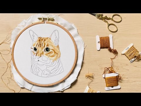 Tips to Improve Your Thread Paintings : Pet Portrait Edition