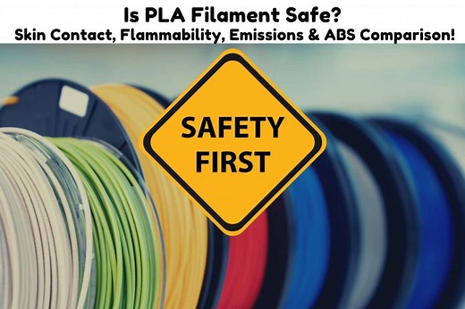 Is PLA Filament Safe? Skin Contact, Flammability, Emissions & ABS Comparison! - 3D Print Schooling