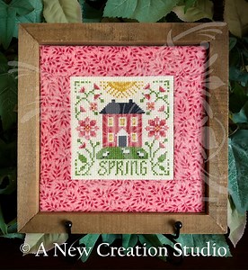 Spring Square Cross Stitch Pattern - Etsy
