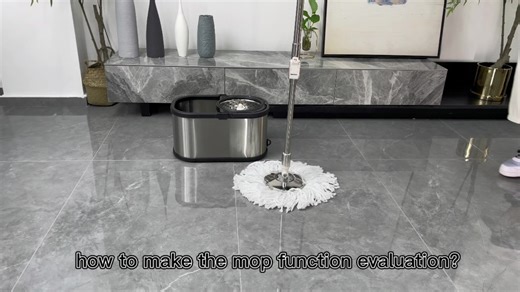 Household Spin Mop Bucket with Wringer System Extended Mop 360 Round Spin Cotton Stainless Steel Pole Floor Cleaning Mop