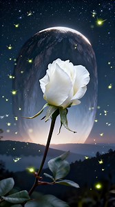 Unique beauty and let it shine ✨🌹 #StarryNights #roses #flowermagic #fireflies #nature | BloomingLove