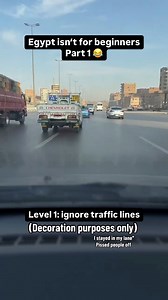 356K views · 3K reactions | Level 1: ignore traffic lanes ️ Egypt isn’t for beginners. Part 1 @zahra.abdallah_ | MyEgypt | Facebook