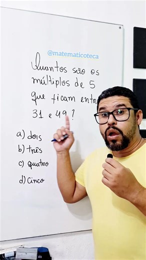 Múltiplos de 5 #matemática | Matemático TECA