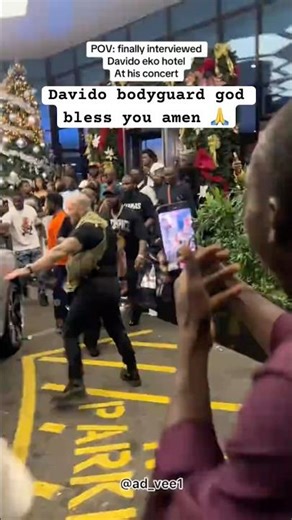 Davido's POWERFUL Bodyguard in Action