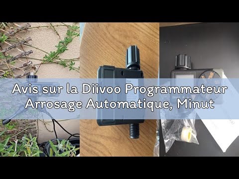 Avis sur la Diivoo Programmateur Arrosage Automatique, Minuteur Arrosage Automatiqu horaire hebdomad