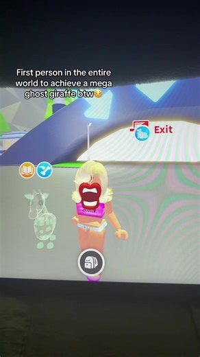 First Mega Ghost Giraffe Achievement in Adopt Me!