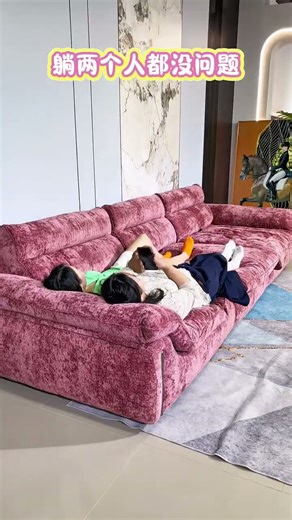 Sweet persimmon sofa, soft and comfor table,return