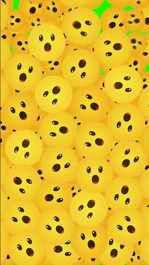 Face with Open Mouth Emojis Green Screen Vertical Transition