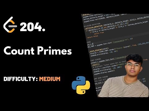 Count Primes | LeetCode 204 | Theory + Python code (Sieve of Eratosthenes explained)