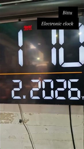 इलेक्ट्रिक नंबर दीवार घड़ी (Electric Digital Clock) New Digain Ajanta Company Govindam Mobile Bhadra
