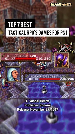 7 Best PS1 Tactical RPG's Games of All Time! #shorts #tacticalrpg #ps1
