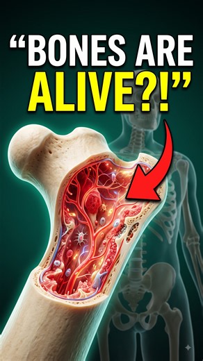 Are Your Bones Actually Alive? 🦴 The Surprising Science Inside Your Body #shorts #helath
