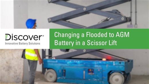 Watch our step-by-step guide on replacing flooded batteries with Discover AGM batteries in a scissor lift. Whether you're an experienced technician or a first-time DIY-er, this video will guide you through the process safely and efficiently. #AGMBatteries #ScissorLift #BatteryReplacement | Discover Battery | Facebook