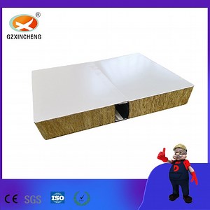 [Hot Item] 50mm Fireproof Sound Insulated Rock Wool Sandwich Composite Panel