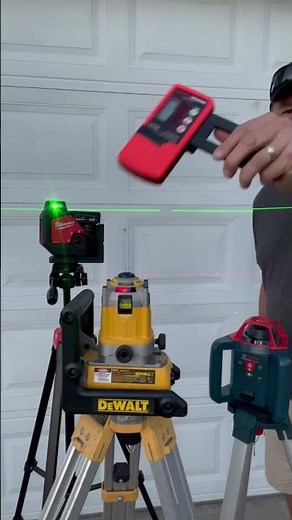 Laser level compatibility-Milwaukee, DeWalt, & Bosch 😎 #shorts