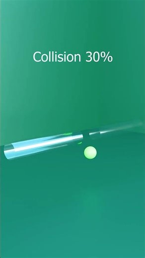 10% collision vs 100% collision comparison #physics #animation