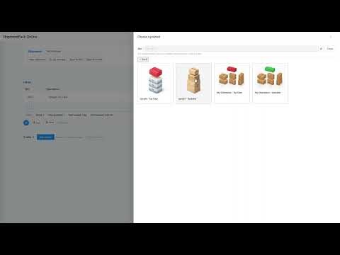 ShipmentPack Online — Tutorial: Create a Shipment and Run Optimization (Beta)