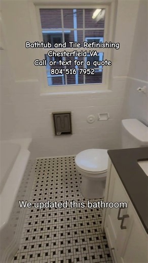 Tile Refinishing Chesterfield VA #tileresurfacing #tilereglazing #tilerepair #rvarealestate #rva