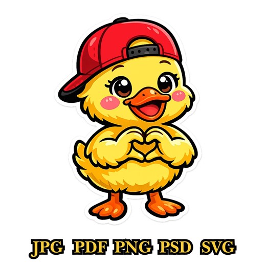 Rubber Duck Heart SVG, Cute Duck Love Clipart, Valentine Rubber Duck Graphic, Kawaii Duck Heart Design, Digital Download - Etsy