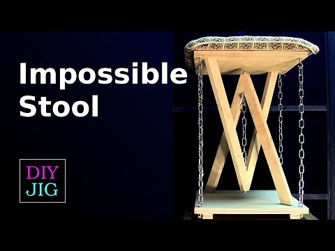How to Make an Impossible Stool - Tensegrity Stool - DIY JIG