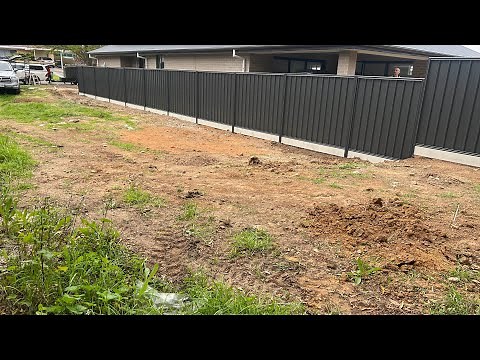 How To Properly Install A GOODNEIGHBOUR COLORBOND FENCE With A Underneath Fence Plinth