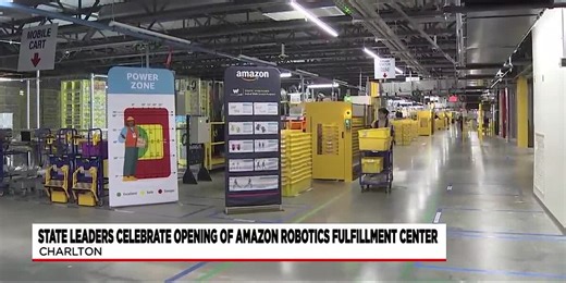 Amazon opens new robotics fulfillment center in Charlton