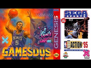 NBA Action '95 Starring David Robinson Gameplay Genesis - Mega Drive HD 1080p