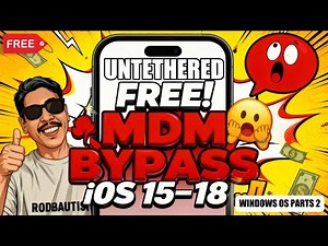 MDM Bypass iOS 15 to iOS 18 – PART 2 | 100% FREE 2025 | No Serial, No UDID Needed!