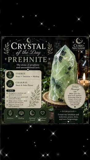 🔮 Crystal of the Day: Prehnite 🔮