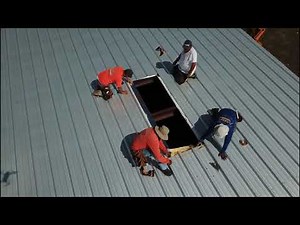 How to install a Roof Skylight on a Steel Building