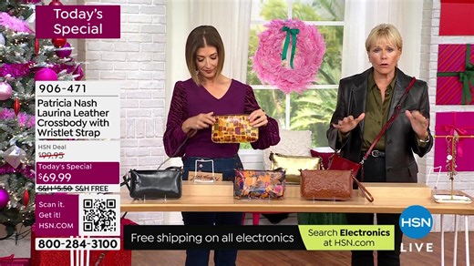 You are watching Patricia Nash Handbags & Accessories Gifts - Season's Savings on HSN.💙📺 Shop the show here: https://bit.ly/HSNRecentlyAired Catch up on the shows you missed and discover where shopping comes alive on the QVC & HSN Streaming Service: https://bit.ly/HSNplus | HSN