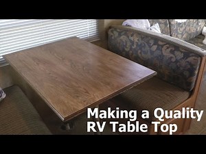 Replacing an RV Table Top with White Oak