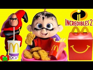 The Incredibles 2 Jack Jack Eats McDonald's Happy Meal - Videos For Kids