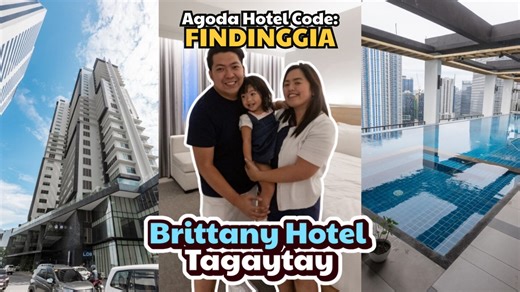 📍𝗕𝗿𝗶𝘁𝘁𝗮𝗻𝘆 𝗛𝗼𝘁𝗲𝗹 𝗕𝗚𝗖, 𝗧𝗮𝗴𝘂𝗶𝗴 ✨Agoda Hotel code: 𝗙𝗜𝗡𝗗𝗜𝗡𝗚𝗚𝗜𝗔 ✨Agoda Activity code: 𝗚𝗜𝗔𝗚𝗢𝗗𝗔 Looking for a stylish city escape in the heart of BGC? Brittany Hotel BGC offers modern luxury, cozy rooms, and top-notch amenities. It is perfect for staycations, business trips, or quick weekend getaways in Taguig. Hotel amenities: ✨ 24-hour front desk and concierge service ✨ Free Wi-Fi throughout the property ✨ Outdoor swimming pool and fitness center ✨ On-site resta