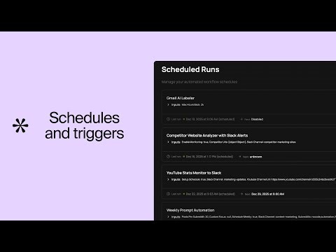 Introduction to schedules and triggers