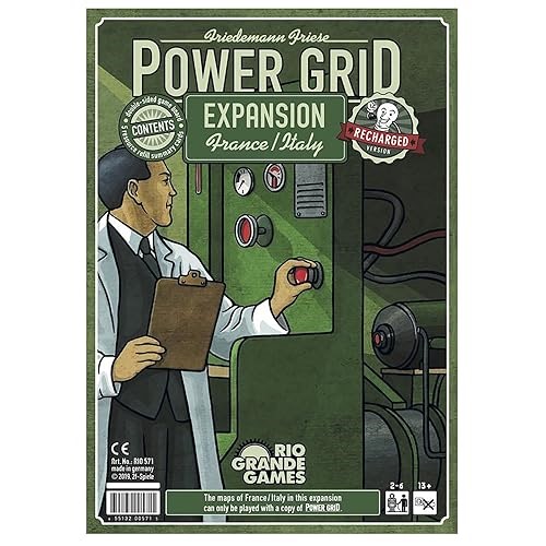 Rio Grande Games Power Grid: France/Italy Expansion - Juego de Tablero Económico - Expansión para Power&#