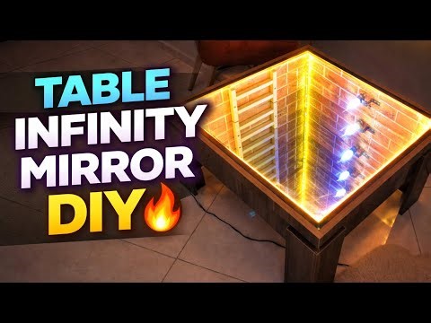 Comment Fabriquer une Table Café Infinity Mirror ✨ | Table Basse LED Effet Infini