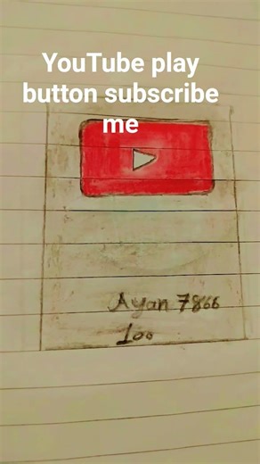 YouTube play button drawing