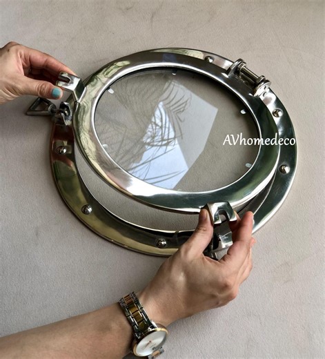 Decorative Porthole Mirror - Maritime Ships Boat Decor Nautical, Wall Mirror Window Props - Etsy