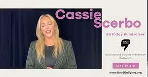Meet our Vice President Cassandra Scerbo. This women is the Lioness and nurturer of our Organization. Cassie is passionate about helping others and giving the youth encouragement and tools to overcome bullying, prevention, and increase self-love. It’s been a rough year since the pandemic began and Cassie’s birthday wish this year to help spread awareness and raise money for Boo2Bullying’s educational program and suicide prevention outreach. With your help we can continue to provide our free prog
