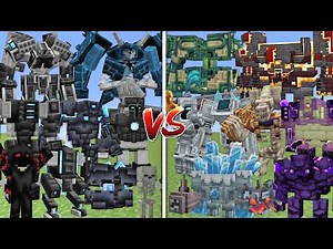 EPIC BATTLE:ALL EEEAB'S MOBS VS ALL L ENDER'S CATACLYSM & LEGENDARY MONSTER MOBS BATTLE IN MINECRAFT