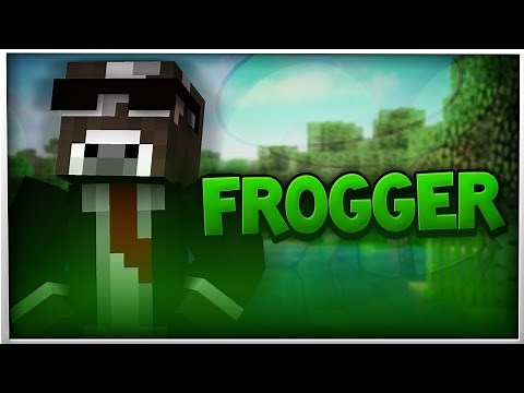 Minecraft FROGGER w/ Rusher (1.8 Crossy Road Mini Game Map)