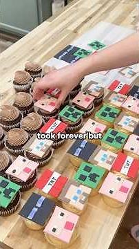 Fondant Minecraft Cupcakes! 💚
