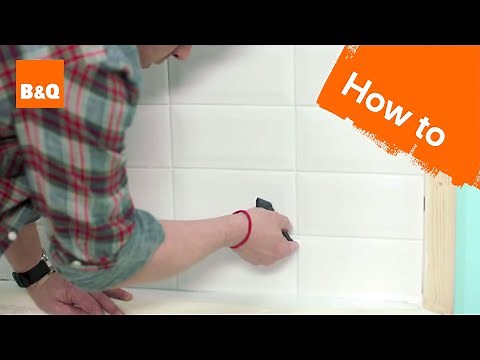 How to tile a bath splashback part 3: grouting & finishing touches