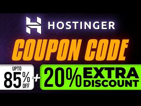 Hostinger Coupon Code Special | Hostinger Review | Best Web Hosting with Hostinger Website Builder